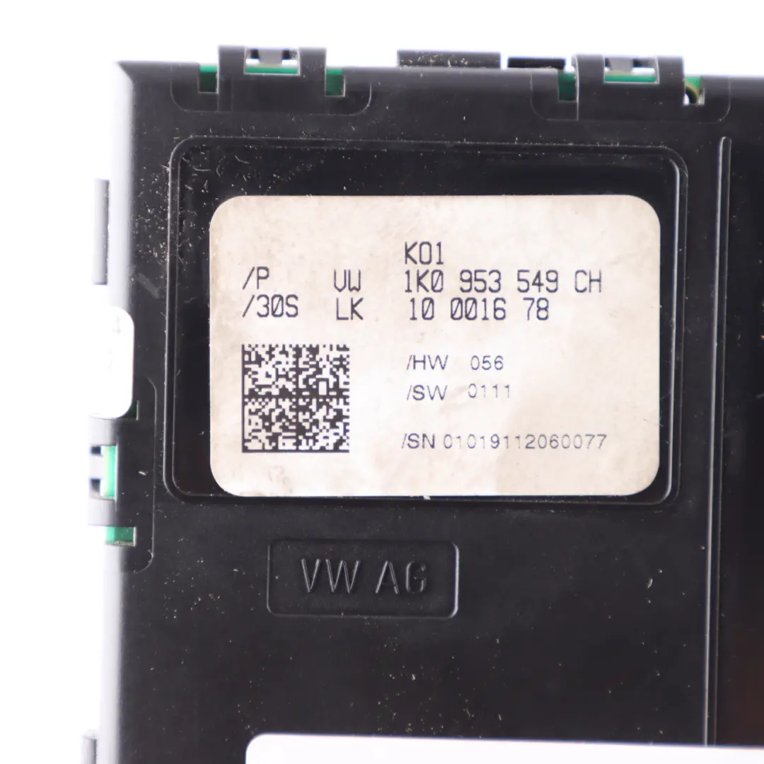 VW Tiguan 5N Angle Steering Wheel Column Sensor Control Module - SKU 1K0953549CH - Part number 1K0953549CH