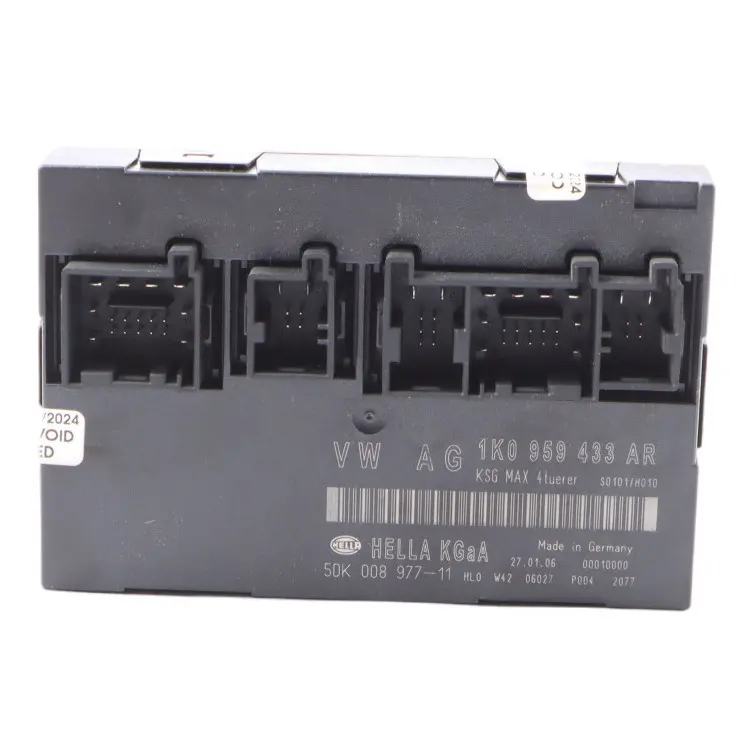 Body Control Comfort Unit Module BCM Unit ECU pour Volkswagen TOURAN 1T à propos du numéro de pièce 1K0959433AR Volkswagen TOURAN 1T Body Control Comfort Unit Module BCM Unit ECU - SKU 1K0959433AR - Numéro de pièce 1K0959433AR