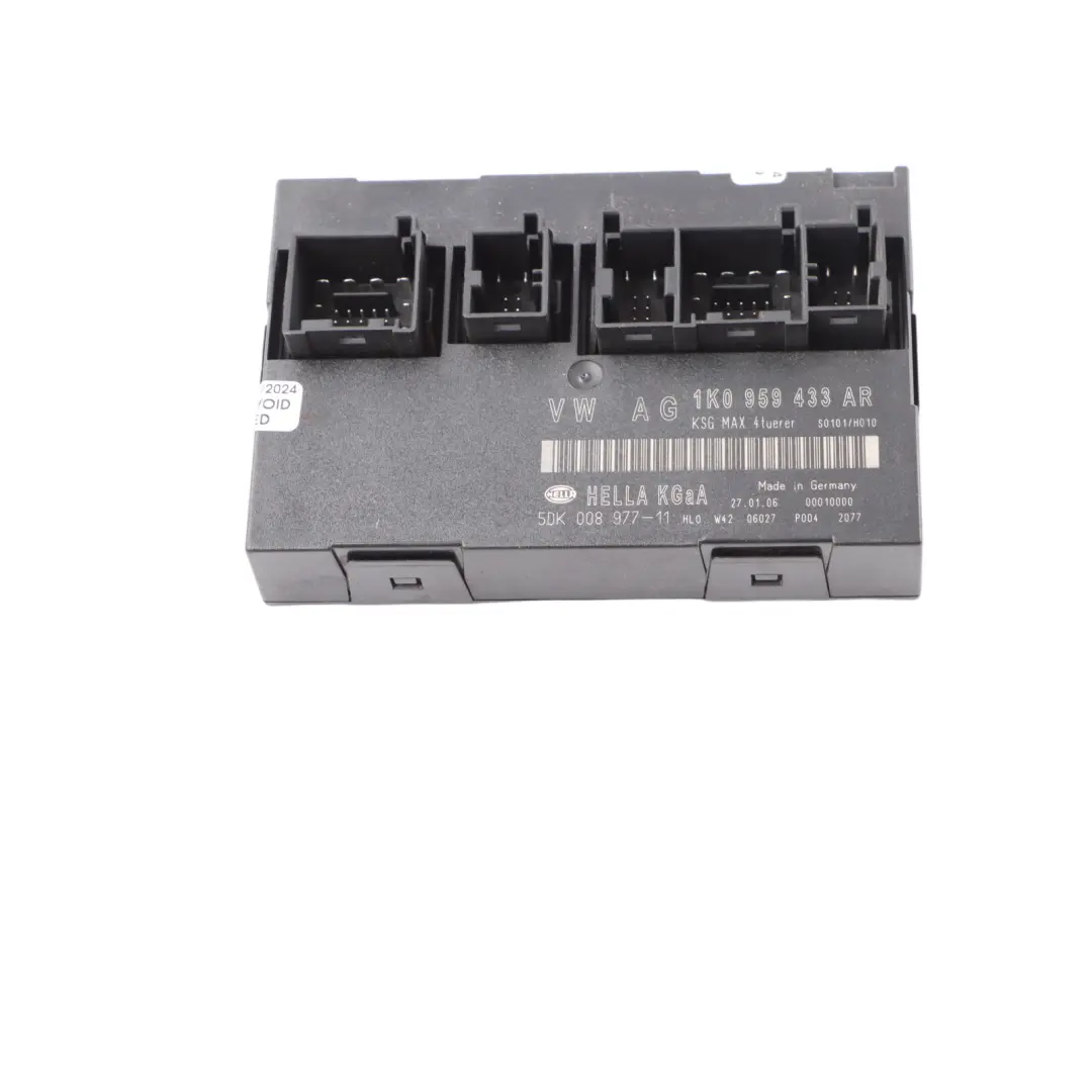 Body Control Comfort Unit Modul BCM Einheit ECU für Volkswagen TOURAN 1T mit Teilenummer 1K0959433AR Volkswagen TOURAN 1T Body Control Comfort Unit Modul BCM Einheit ECU - SKU 1K0959433AR - Teilenummer 1K0959433AR