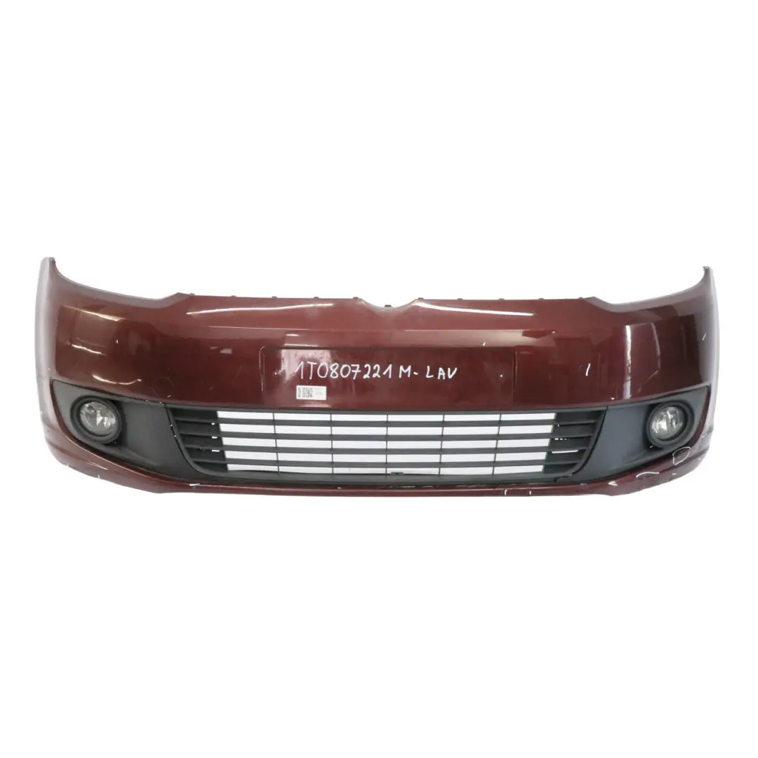 Front Bumper Volkswagen VW Caddy Touran Front Trim Panel Cover Lava Red - L3U to with Part number 1T0807221M Front Bumper Volkswagen VW Caddy Touran Front Trim Panel Cover Lava Red - L3U - SKU 1T0807221M-LAV - Part number 1T0807221M