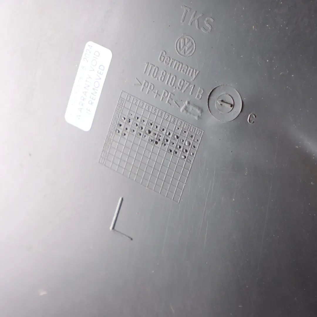 Arch Rear Right O/S Housing Cover Guard to Volkswagen Touran 1T Wheel with Part number 1T0810972H Volkswagen Touran 1T Wheel Arch Rear Right O/S Housing Cover Guard - SKU 1T0810972H - Part number 1T0810972H