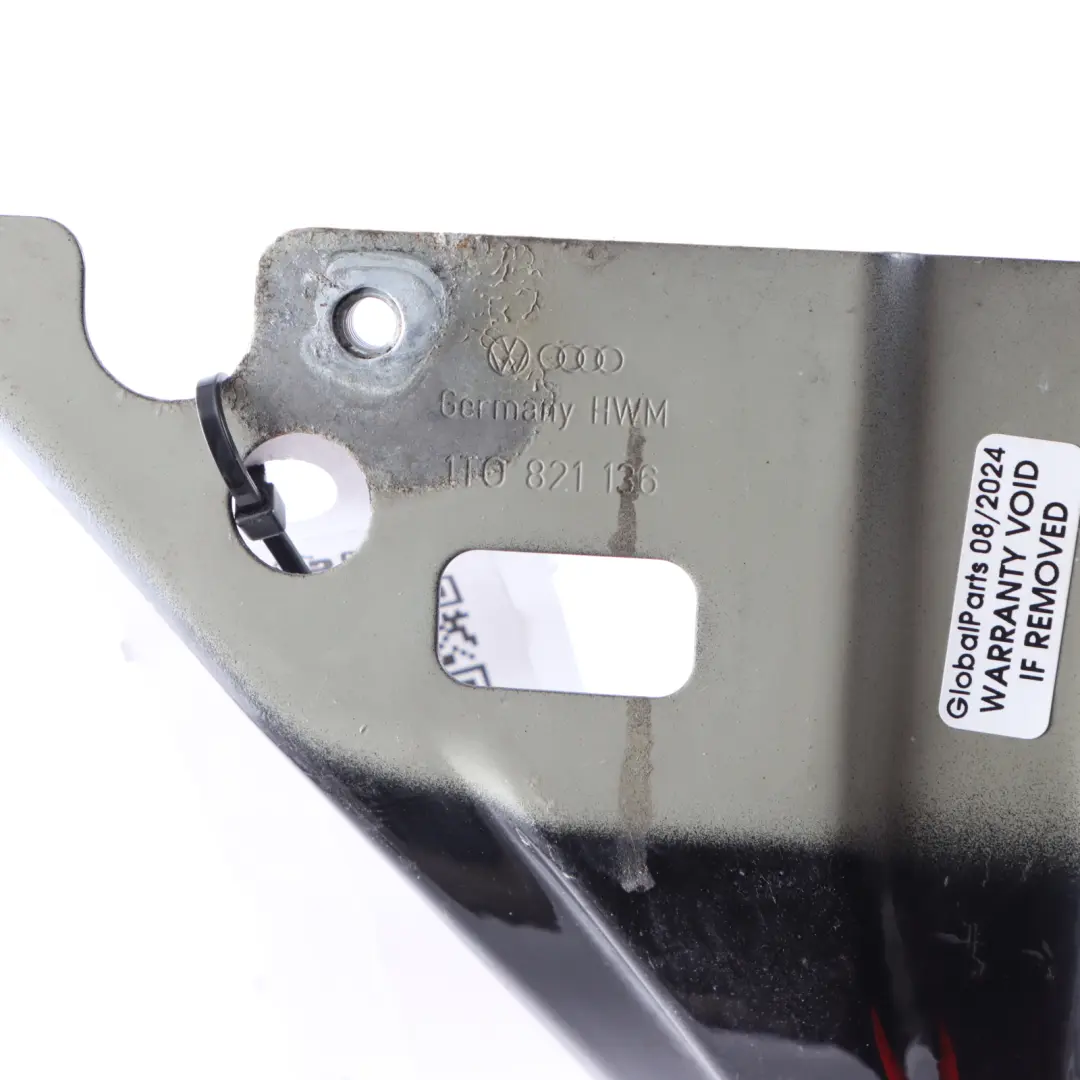 VW Volkswagen Touran 1T Fender Mount Front Right O/S Bracket Arm Deep Black C9X - SKU 1T0821136-DBL - Part number 1T0821136-DBL