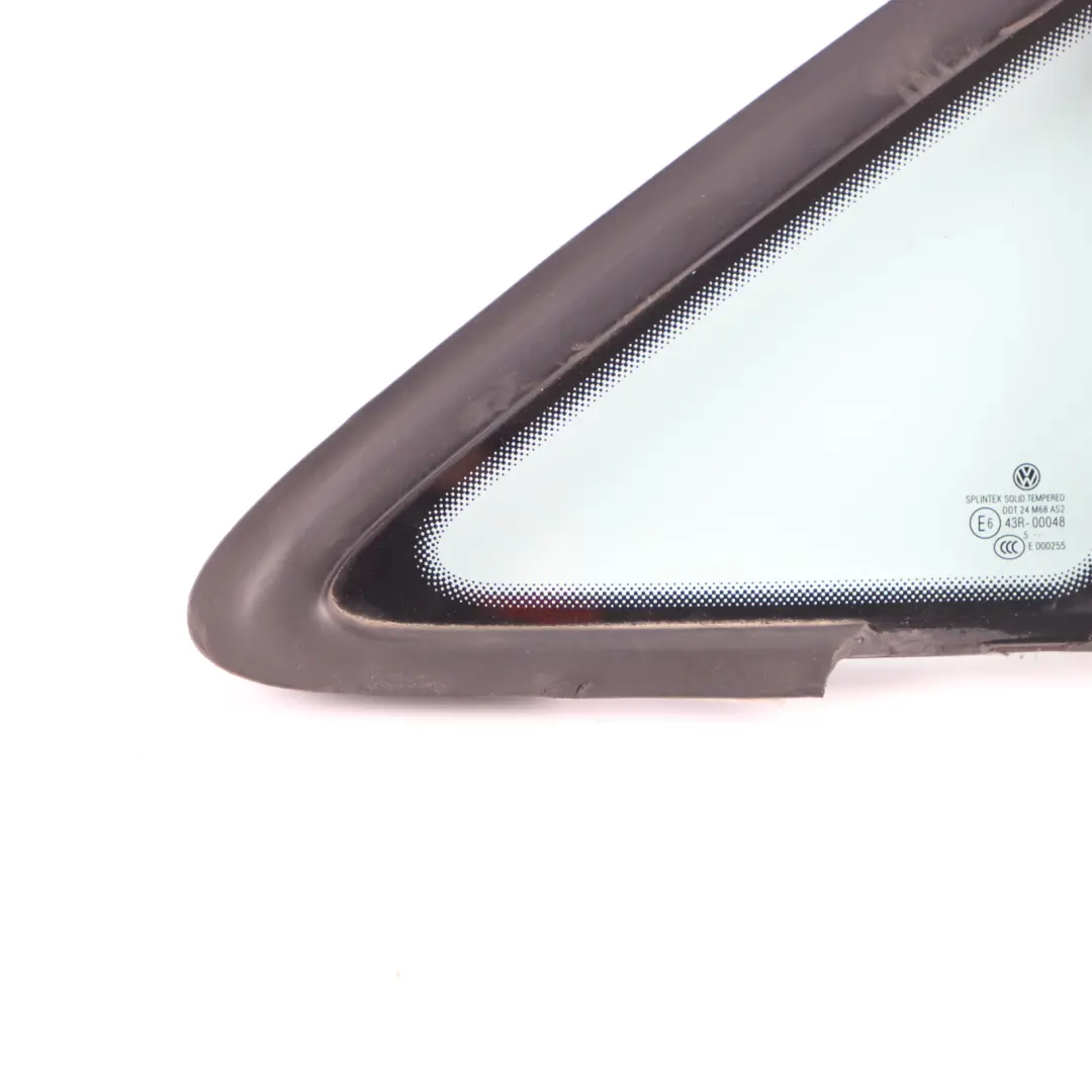 Quarter Window Front Door Left Side N/S Glass Triangle AS2 to Volkswagen Touran 1T with Part number 1T0845411 Volkswagen Touran 1T Quarter Window Front Door Left Side N/S Glass Triangle AS2 - SKU 1T0845411A - Part number 1T0845411