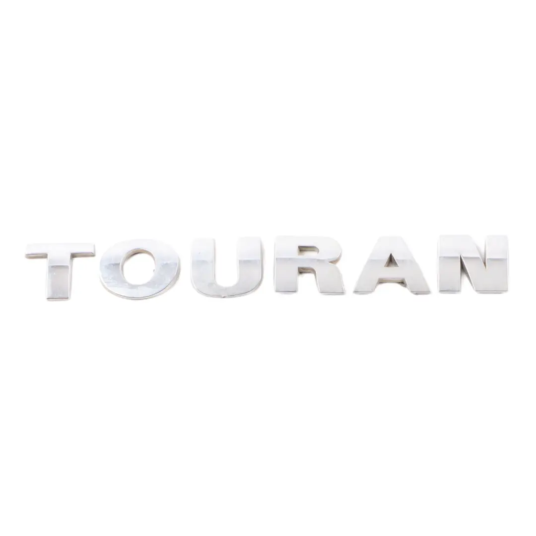 Lettering Boot Trunk TOURAN Emblem Badge Lid to Volkswagen Touran 1T with Part number 1T0853687A Volkswagen Touran 1T Lettering Boot Trunk TOURAN Emblem Badge Lid - SKU 1T0853687A - Part number 1T0853687A