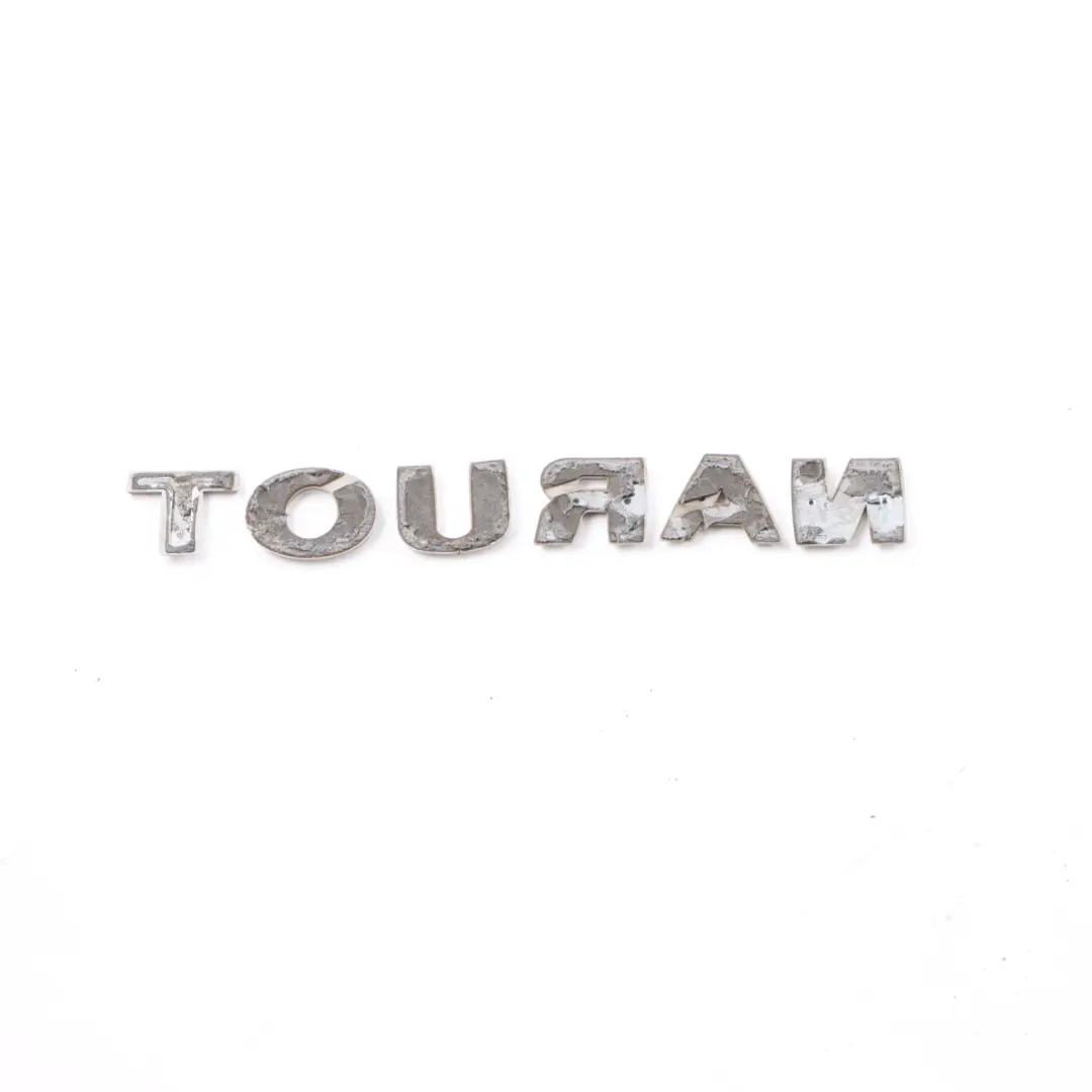 Lettering Boot Trunk TOURAN Emblem Badge Lid to Volkswagen Touran 1T with Part number 1T0853687A Volkswagen Touran 1T Lettering Boot Trunk TOURAN Emblem Badge Lid - SKU 1T0853687A - Part number 1T0853687A