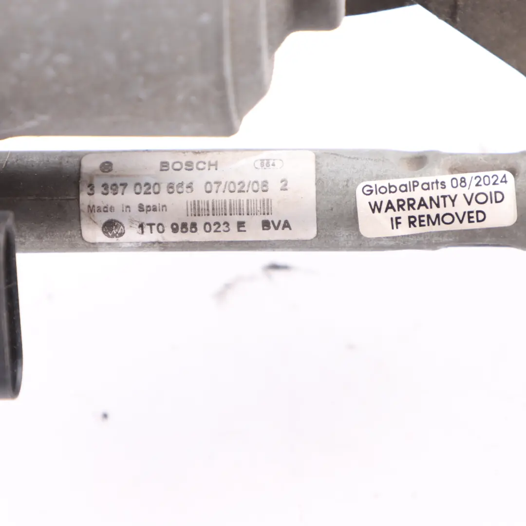 Wiper Linkage Motor Front Windscreen Left N/S to Volkswagen Touran 1T with Part number 1T0955023E Volkswagen Touran 1T Wiper Linkage Motor Front Windscreen Left N/S - SKU 1T0955023E - Part number 1T0955023E