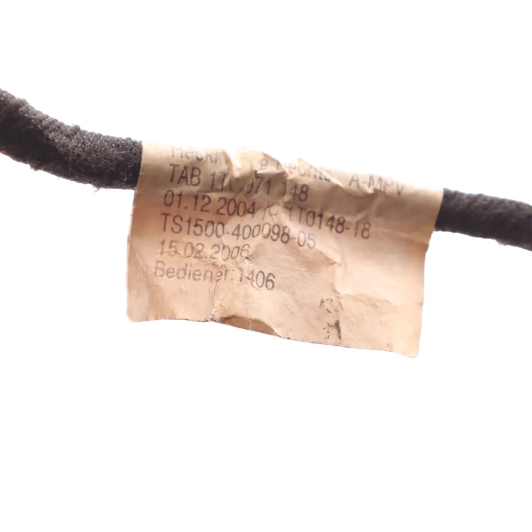 Trunk Tailgate Rear Right O/S Plug Socket Wiring to Volkswagen VW Touran with Part number 1T0971148 Volkswagen VW Touran Trunk Tailgate Rear Right O/S Plug Socket Wiring - SKU 1T0971148 - Part number 1T0971148