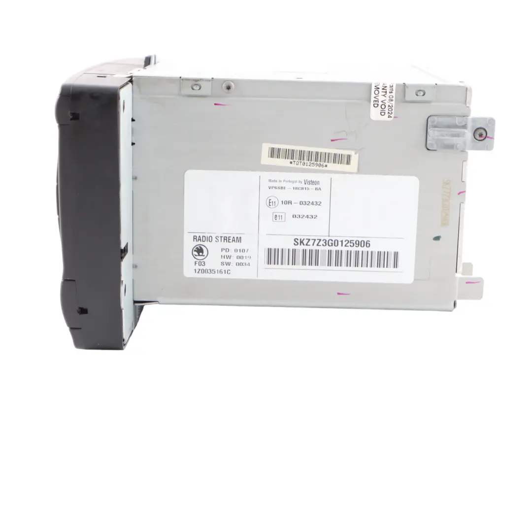 Skoda Octavia II Radio Control Autoradio Unidad Principal Stream MP3 - SKU 1Z0035161C - Número de pieza 1Z0035161C