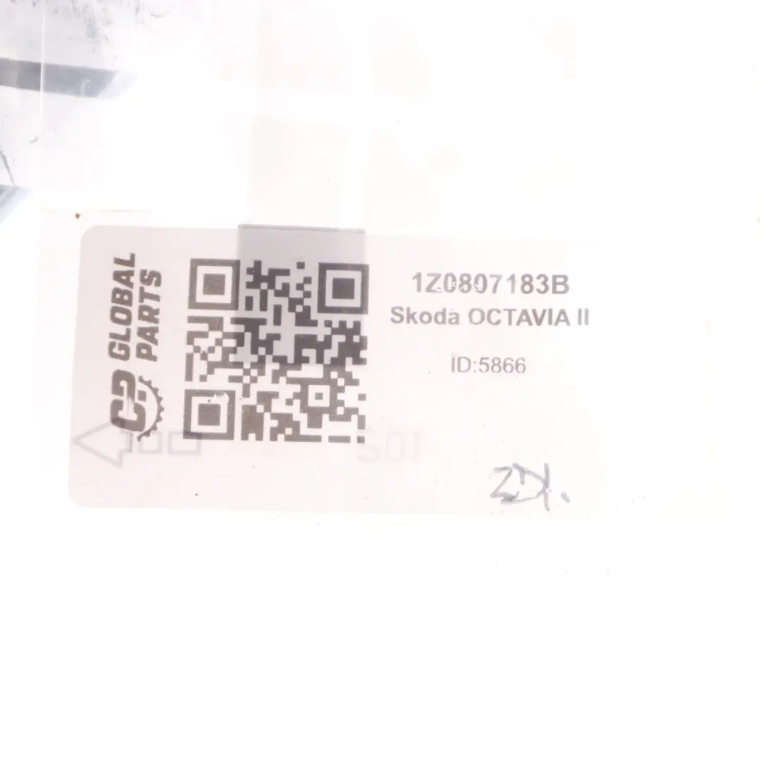Staffa paraurti sinistro Supporto pannello montaggio per Skoda Octavia II con numero di parte 1Z0807183B Skoda Octavia II Staffa paraurti sinistro Supporto pannello montaggio - SKU 1Z0807183B - Numero di parte 1Z0807183B