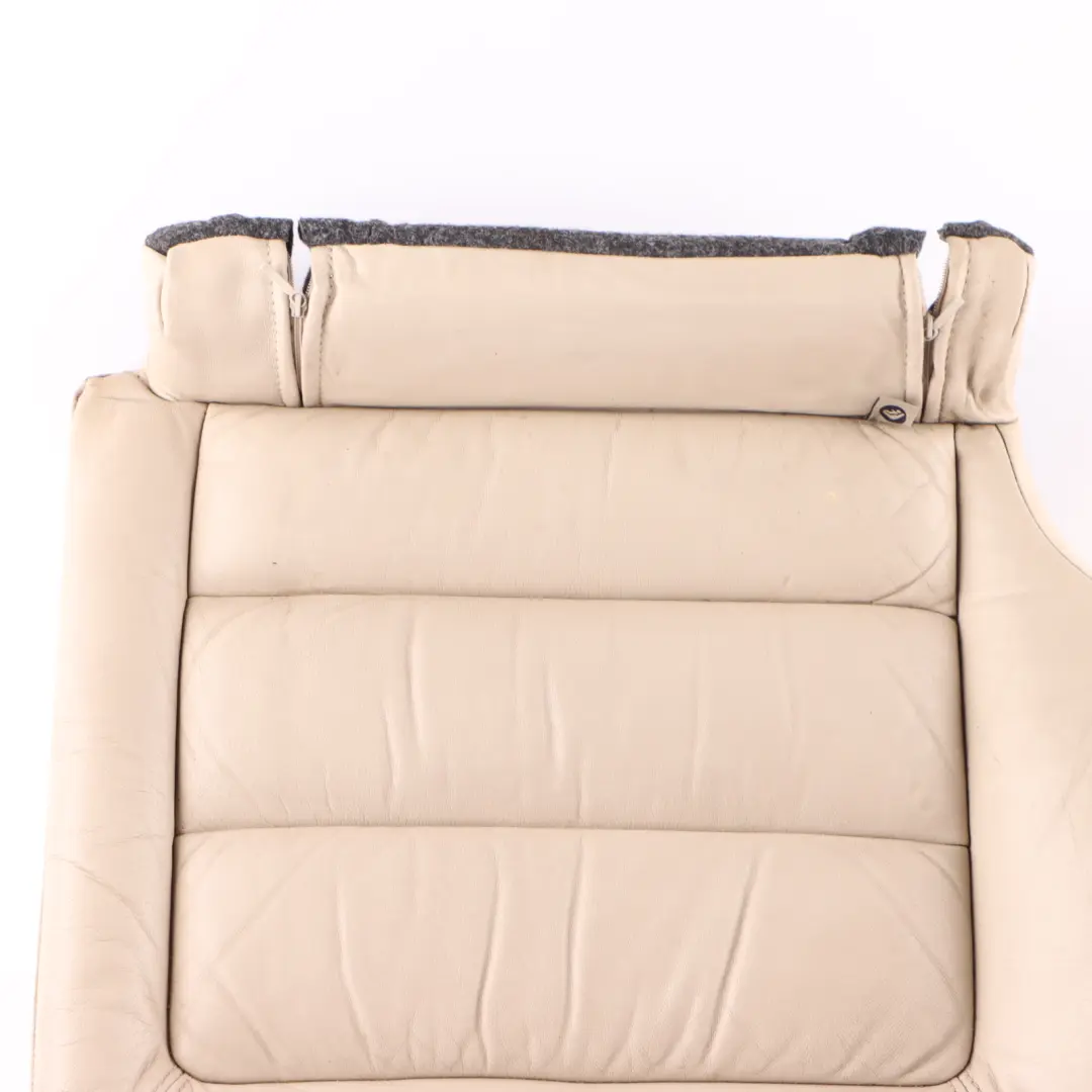 Left N/S Interior Leather Beige to Skoda Octavia II Seat Cover Rear with Part number 1Z0885405EF Skoda Octavia II Seat Cover Rear Left N/S Interior Leather Beige - SKU 1Z0885405EF - Part number 1Z0885405EF