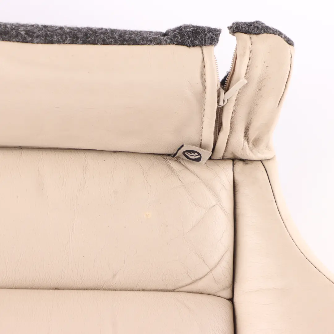 Left N/S Interior Leather Beige to Skoda Octavia II Seat Cover Rear with Part number 1Z0885405EF Skoda Octavia II Seat Cover Rear Left N/S Interior Leather Beige - SKU 1Z0885405EF - Part number 1Z0885405EF