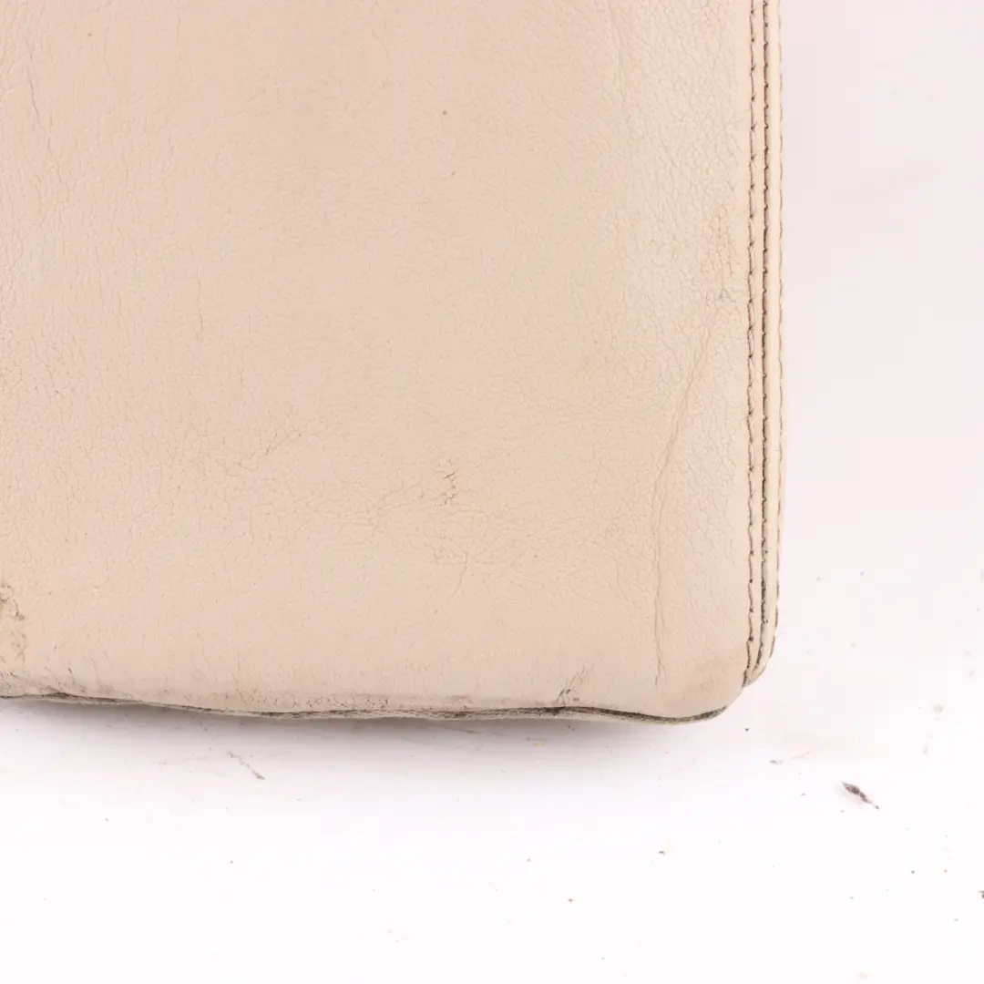 Skoda Octavia II Seat Trim Rear Backrest Lateral Panel Left N/S Leather Beige - SKU 1Z0885701BJ - Part number 1Z0885701BJ