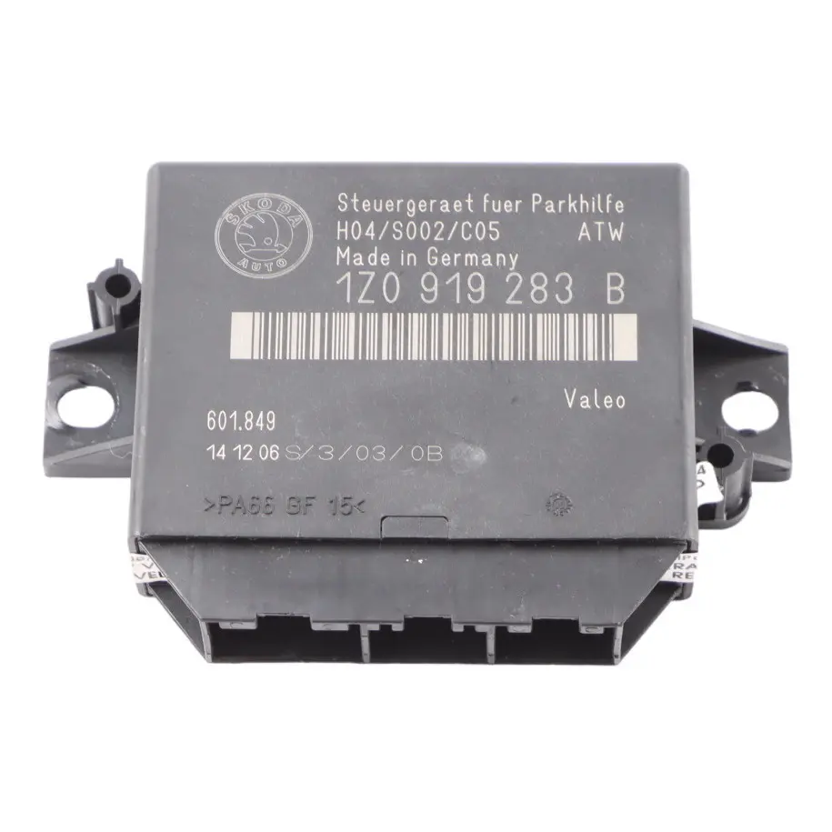Parking Control Module Unit PDC to Skoda Octavia II with Part number 1Z0919283B Skoda Octavia II Parking Control Module Unit PDC - SKU 1Z0919283B - Part number 1Z0919283B