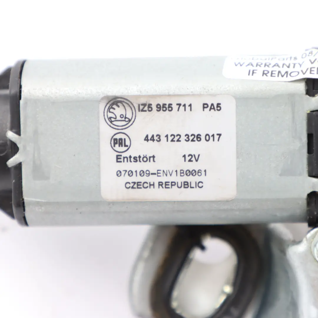 Fenster Heck Klappe Wischer Motor Antriebseinheit für Skoda Octavia II mit Teilenummer 1Z5955711A Skoda Octavia II Fenster Heck Klappe Wischer Motor Antriebseinheit - SKU 1Z5955711A - Teilenummer 1Z5955711A