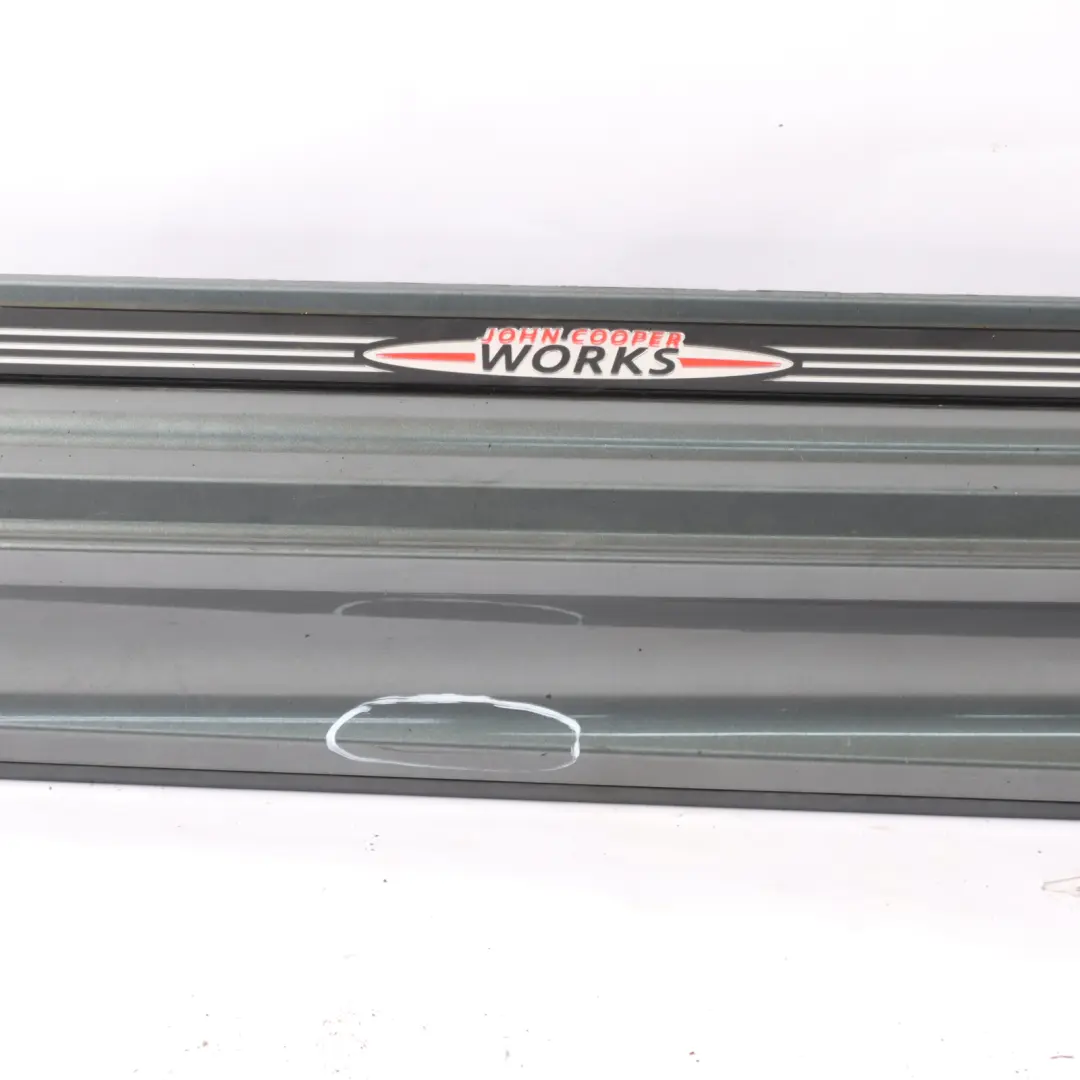 Side Skirt Mini R56 R57 JCW Left Door N/S Sill Trim Dark Silver Metallic - 871 to with Part number 2156417 Side Skirt Mini R56 R57 JCW Left Door N/S Sill Trim Dark Silver Metallic - 871 - SKU 2156417-DS - Part number 2156417