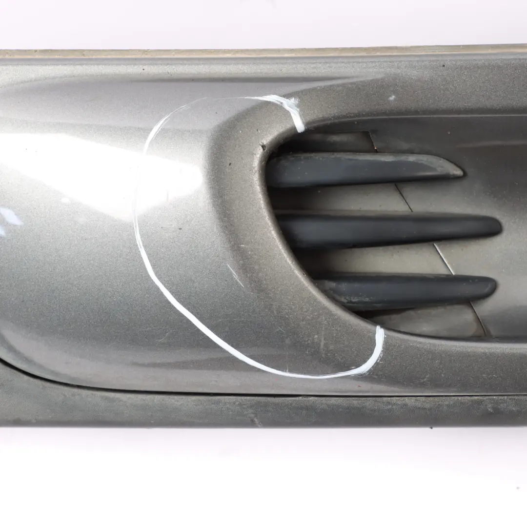 Right Door O/S Sill Skirt Side Dark Silver Metallic - 871 to Mini R56 R57 JCW with Part number 2156418 Mini R56 R57 JCW Right Door O/S Sill Skirt Side Dark Silver Metallic - 871 - SKU 2156418-DS - Part number 2156418
