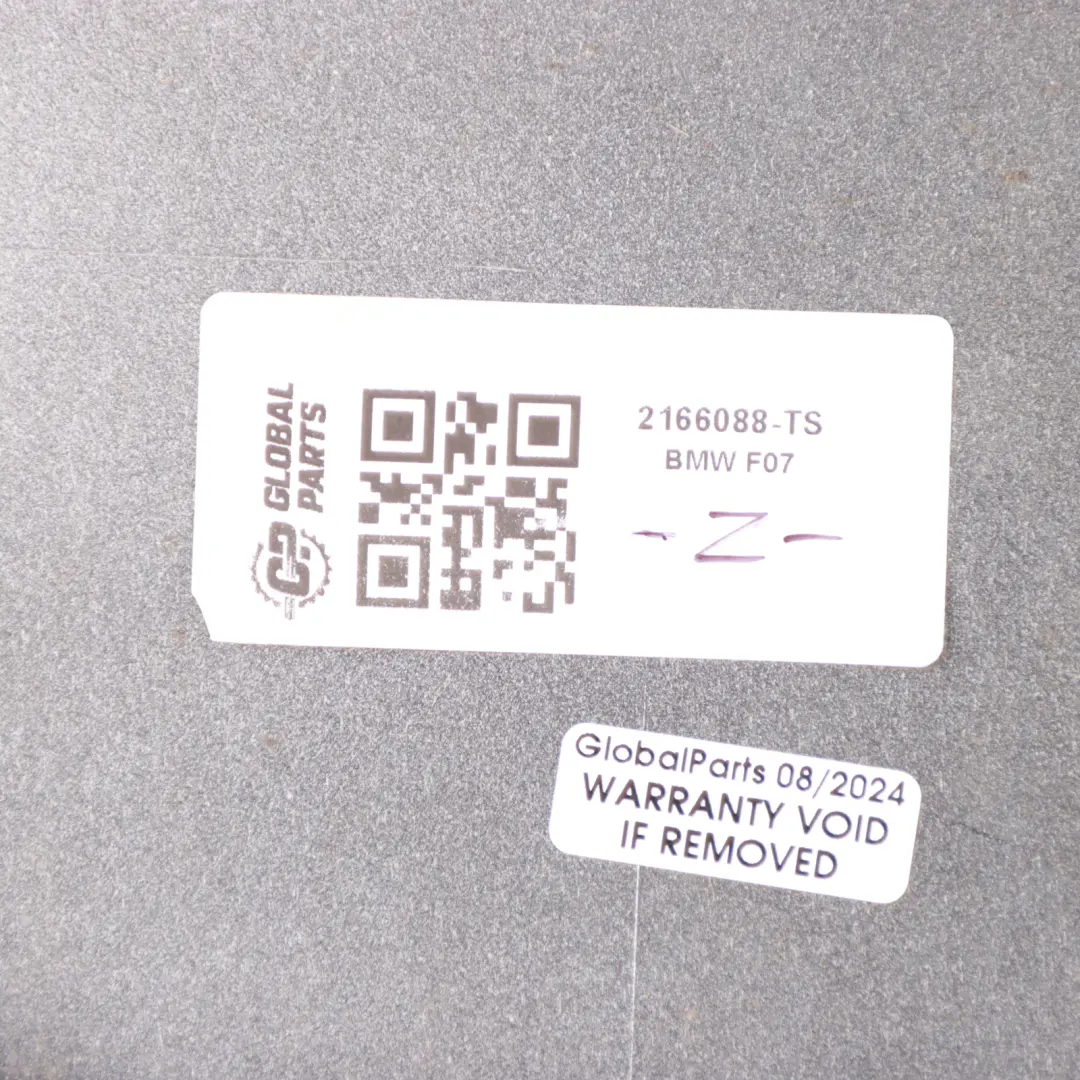 BMW F07 Boot Trunk Lid Tailgate Finisher Panel Cover Titansilber Silver - 354 - SKU 2166088-TS - Part number 2166088