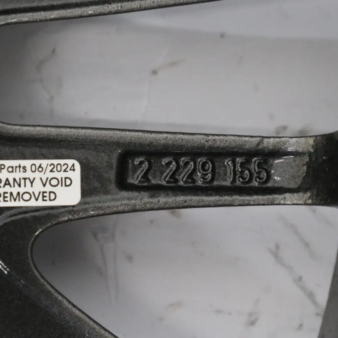 Hinterrad Grau Leichtmetallfelge V-Speiche 72 18" 8,5J ET:50 für BMW E46 mit Teilenummer 2229155 BMW E46 Hinterrad Grau Leichtmetallfelge V-Speiche 72 18" 8,5J ET:50 - SKU 2229155-3 - Teilenummer 2229155