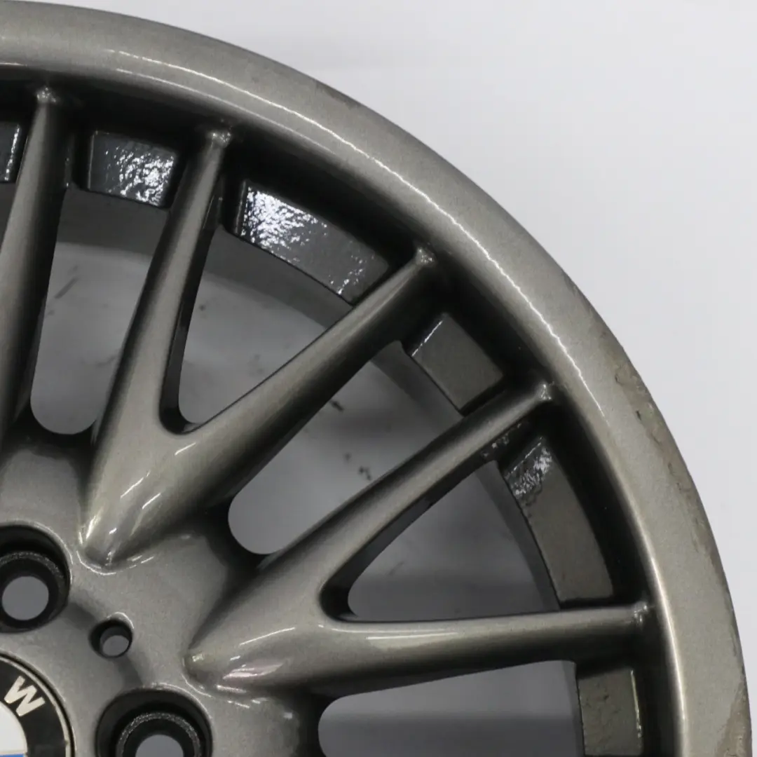 Hinterrad Grau Leichtmetallfelge V-Speiche 72 18" 8,5J ET:50 für BMW E46 mit Teilenummer 2229155 BMW E46 Hinterrad Grau Leichtmetallfelge V-Speiche 72 18" 8,5J ET:50 - SKU 2229155-3 - Teilenummer 2229155
