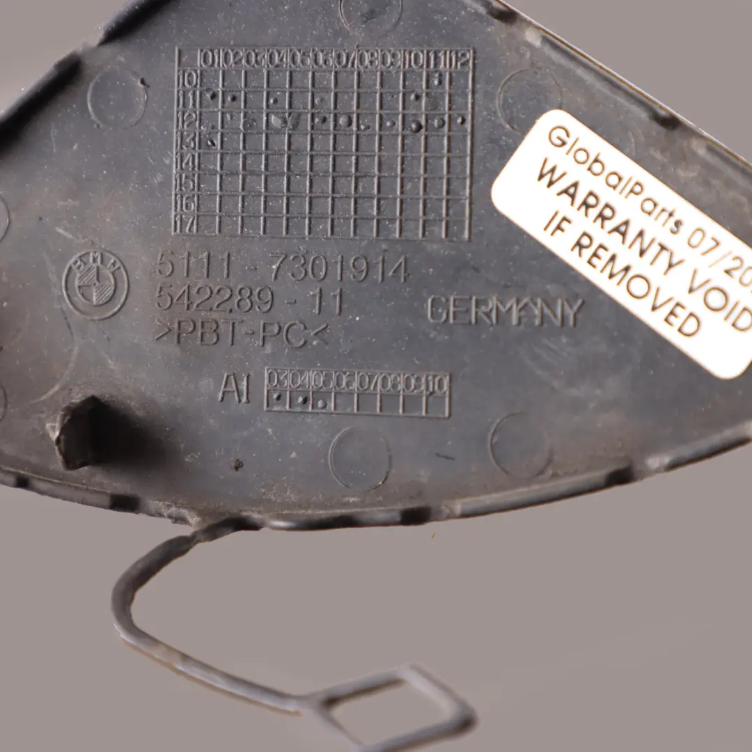  Towing Eye Cover BMW F30 F31 Front Bumper Hook Flap Mineral White - A96 7301914 - SKU 2240175-MW - Part number 2240175