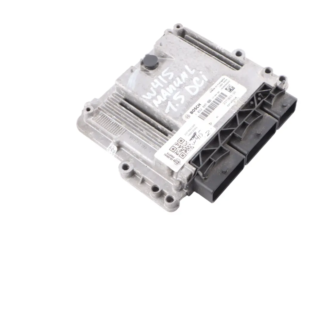 OM607.951 Engine Control Unit Module ECU Manual to Mercedes W415 1.5 DCI with Part number 237106319R Mercedes W415 1.5 DCI OM607.951 Engine Control Unit Module ECU Manual - SKU 237106319R - Part number 237106319R