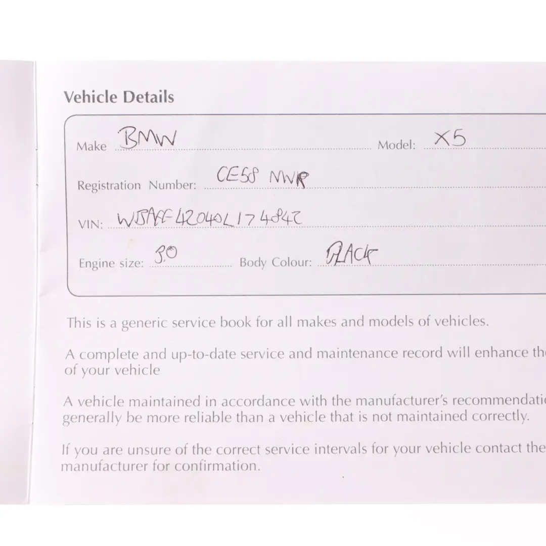 Owner's Handbook Service Booklet Book Wallet Case Pouch Set to BMW X5 E70 with Part number 2600566 BMW X5 E70 Owner's Handbook Service Booklet Book Wallet Case Pouch Set - SKU 2600566 - Part number 2600566