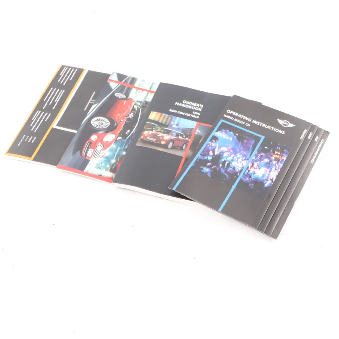Mini Cooper R56 R57 Service Booklet Owner's Handbook Pouch Case Set - SKU 2604469 - Part number 2604469