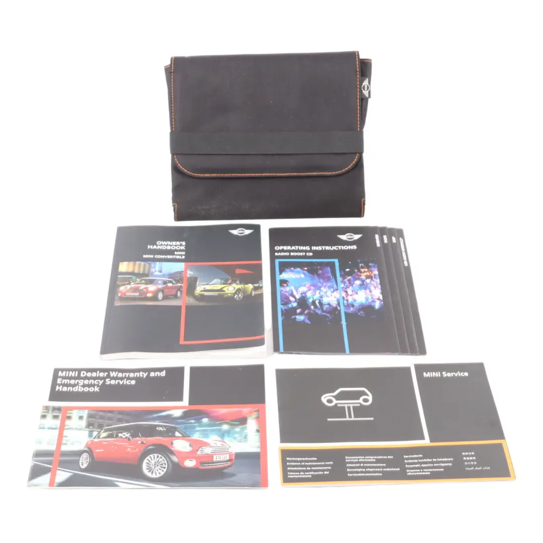 Service Booklet Owner's Handbook Pouch Case Set to Mini Cooper R56 R57 with Part number 2604469 Mini Cooper R56 R57 Service Booklet Owner's Handbook Pouch Case Set - SKU 2604469 - Part number 2604469