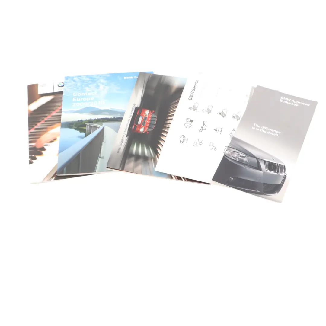 BMW E81 E87 LCI Owner's Handbook Service Booklet Book Set Case Wallet - SKU 2605387-1 - Part number 2605387