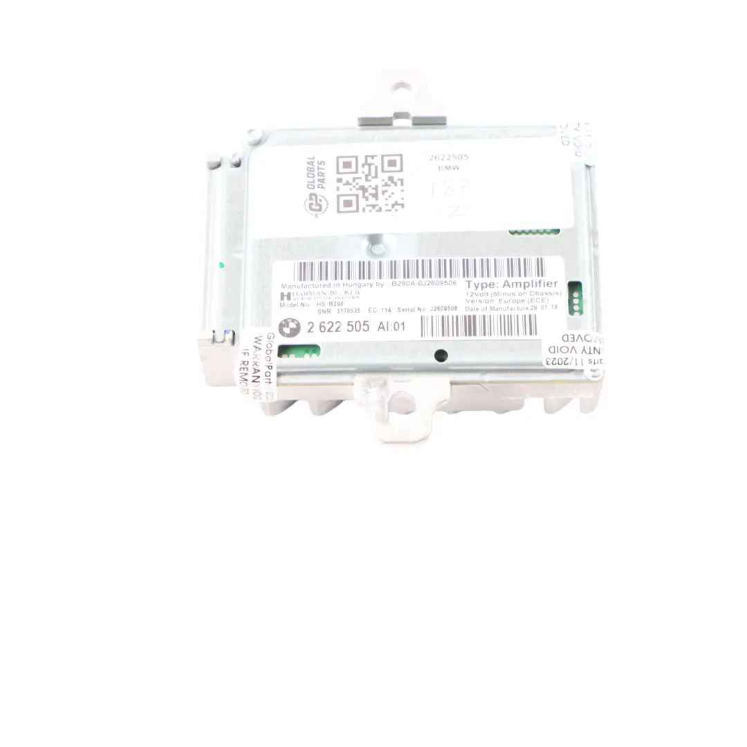 Amplifier BMW F87 M2 F80 M3 F82 F83 M4 Active Sound Design Control Unit to with Part number 2622505 Amplifier BMW F87 M2 F80 M3 F82 F83 M4 Active Sound Design Control Unit - SKU 2622505 - Part number 2622505