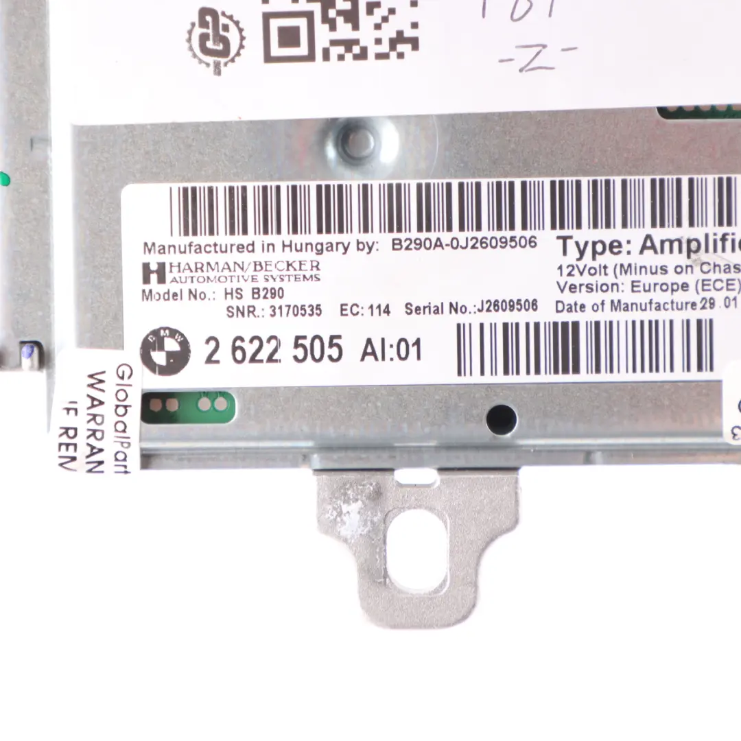 Amplifier BMW F87 M2 F80 M3 F82 F83 M4 Active Sound Design Control Unit to with Part number 2622505 Amplifier BMW F87 M2 F80 M3 F82 F83 M4 Active Sound Design Control Unit - SKU 2622505 - Part number 2622505