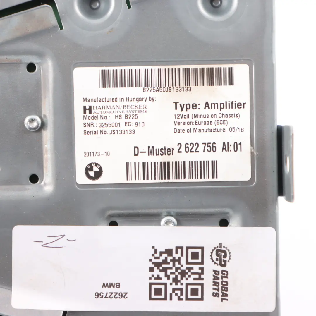 Amplifier BMW F20 F21 LCI M Mini F56 HiFi Harman Kardon Audio Booster 8729433 to with Part number 2622756 Amplifier BMW F20 F21 LCI M Mini F56 HiFi Harman Kardon Audio Booster 8729433 - SKU 2622756 - Part number 2622756