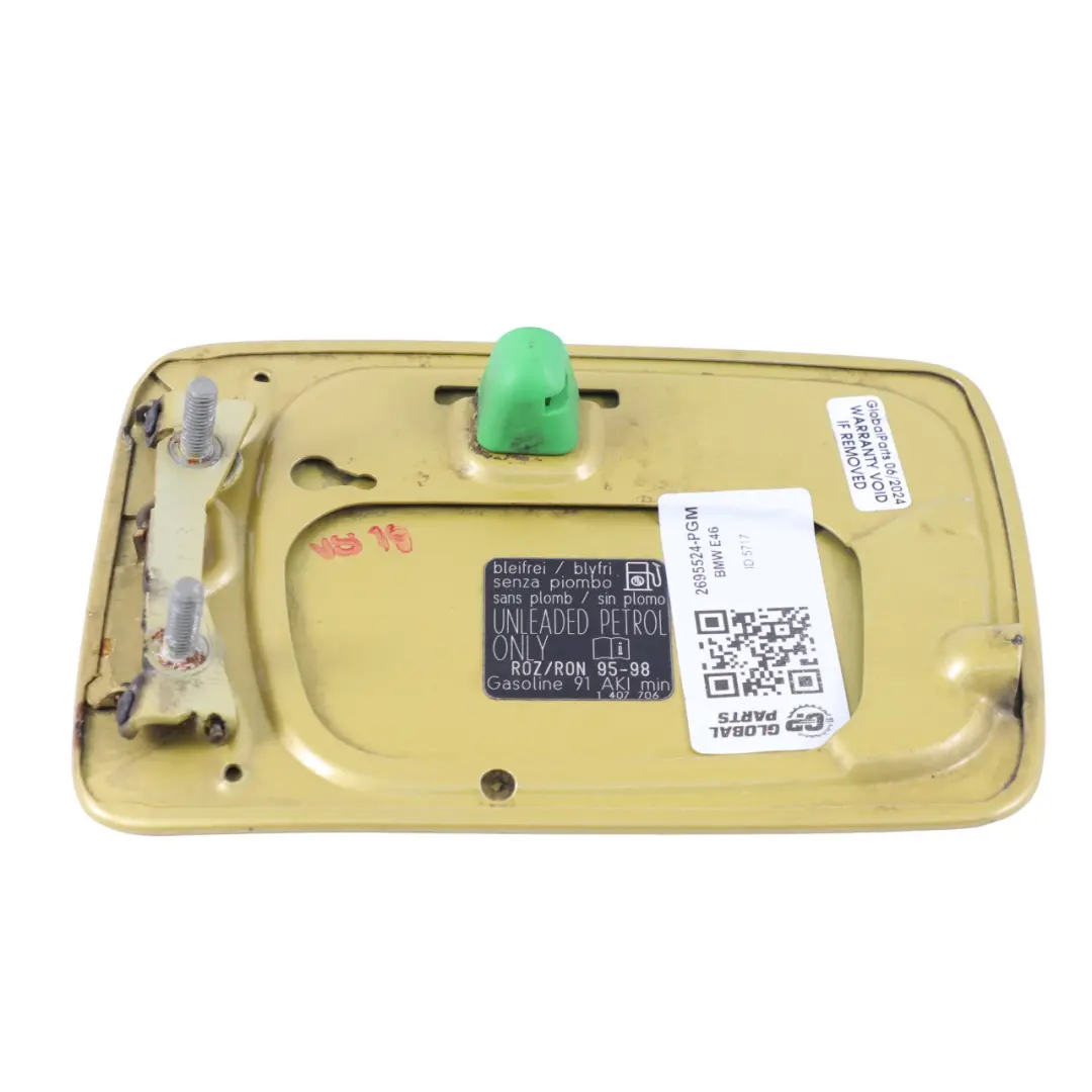 Klapka Korka Wlewu Paliwa Phoenix Yellow Metallic - 445 do BMW E46 M3 o numerze 2695524 BMW E46 M3 Klapka Korka Wlewu Paliwa Phoenix Yellow Metallic - 445 - SKU 2695524-PGM - Numer Części 2695524