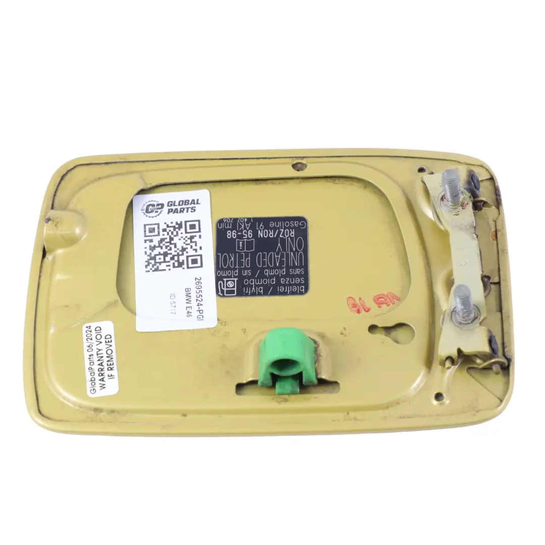Flap Cover BMW E46 M3 Fill In Flap Filler Cap Phoenix Yellow Metallic - 445 to Fuel with Part number 2695524 Fuel Flap Cover BMW E46 M3 Fill In Flap Filler Cap Phoenix Yellow Metallic - 445 - SKU 2695524-PGM - Part number 2695524