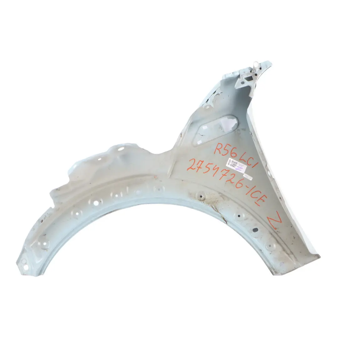 Lateral Delantero Derecho Cubierta R55 R57 Ice Blue - B28 para Mini R56 con número de pieza 2754726 Mini R56 Lateral Delantero Derecho Cubierta R55 R57 Ice Blue - B28 - SKU 2754726-ICE - Número de pieza 2754726