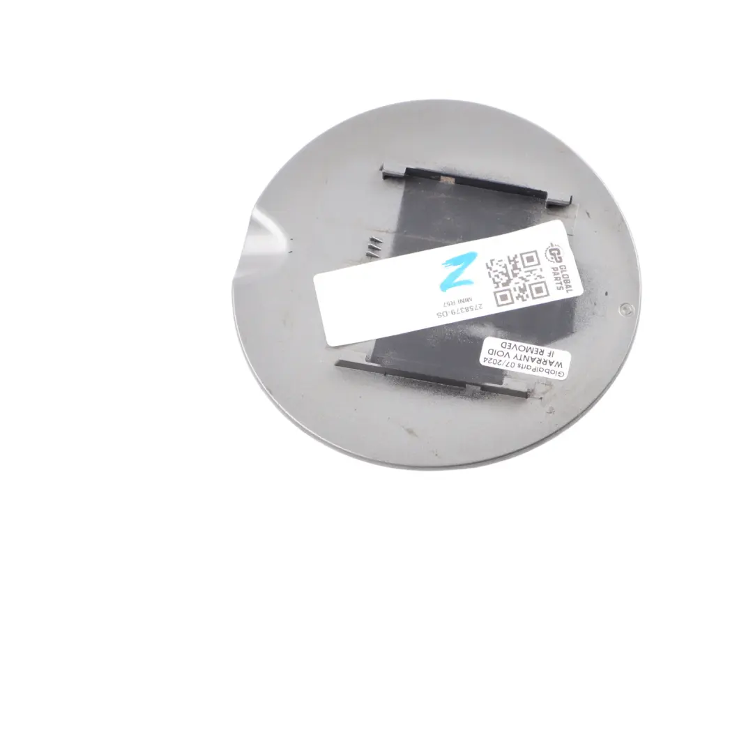 Filler Fill In Flap Tank Cap Cover Dark Silver 871 to Mini R57 R58 R59 Fuel with Part number 2758379 Mini R57 R58 R59 Fuel Filler Fill In Flap Tank Cap Cover Dark Silver 871 - SKU 2758379-DS - Part number 2758379