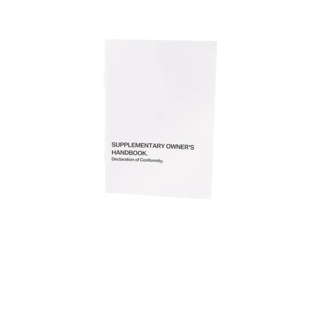 BMW G20 Owner's Handbook Book Slipcase Pouch Case Storage Wallet Set - SKU 2779054 - Part number 2779054