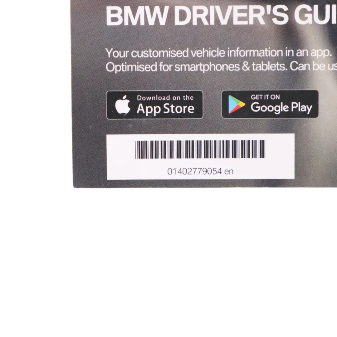 BMW G20 Owner's Handbook Book Slipcase Pouch Case Storage Wallet Set - SKU 2779054 - Part number 2779054