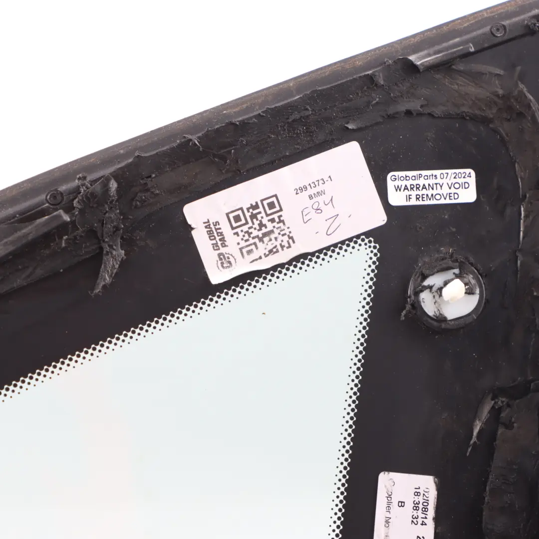 Vetro Laterale Sinistra Bagagliaio Vetro Tinto Nero AS3 per BMW X1 E84 con numero di parte 2991373 BMW X1 E84 Vetro Laterale Sinistra Bagagliaio Vetro Tinto Nero AS3 - SKU 2991373-1 - Numero di parte 2991373