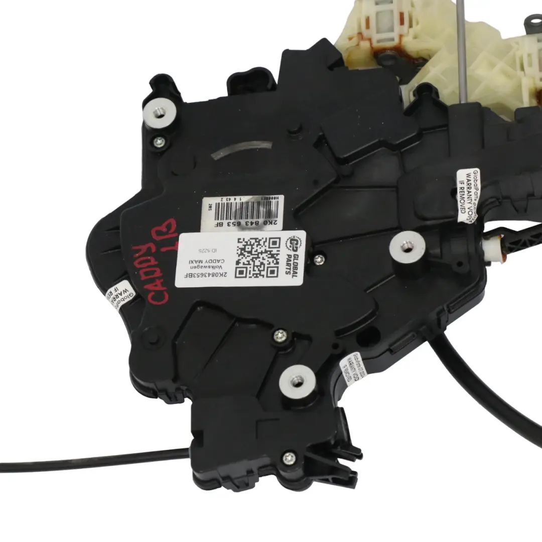  Serrure de porte coulissante VW Caddy Maxi Porte latérale gauche - SKU 2K0843653BF - Numéro de pièce 2K0843653BF