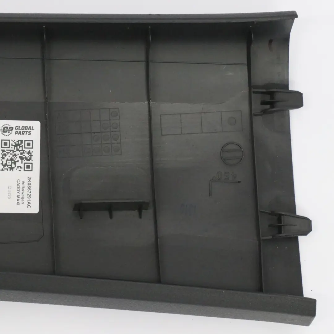 Pokrywa Słupka B Wykończenie Lewe do Volkswagen Caddy Maxi o numerze 2K0867291AC Volkswagen Caddy Maxi Pokrywa Słupka B Wykończenie Lewe - SKU 2K0867291AC - Numer Części 2K0867291AC