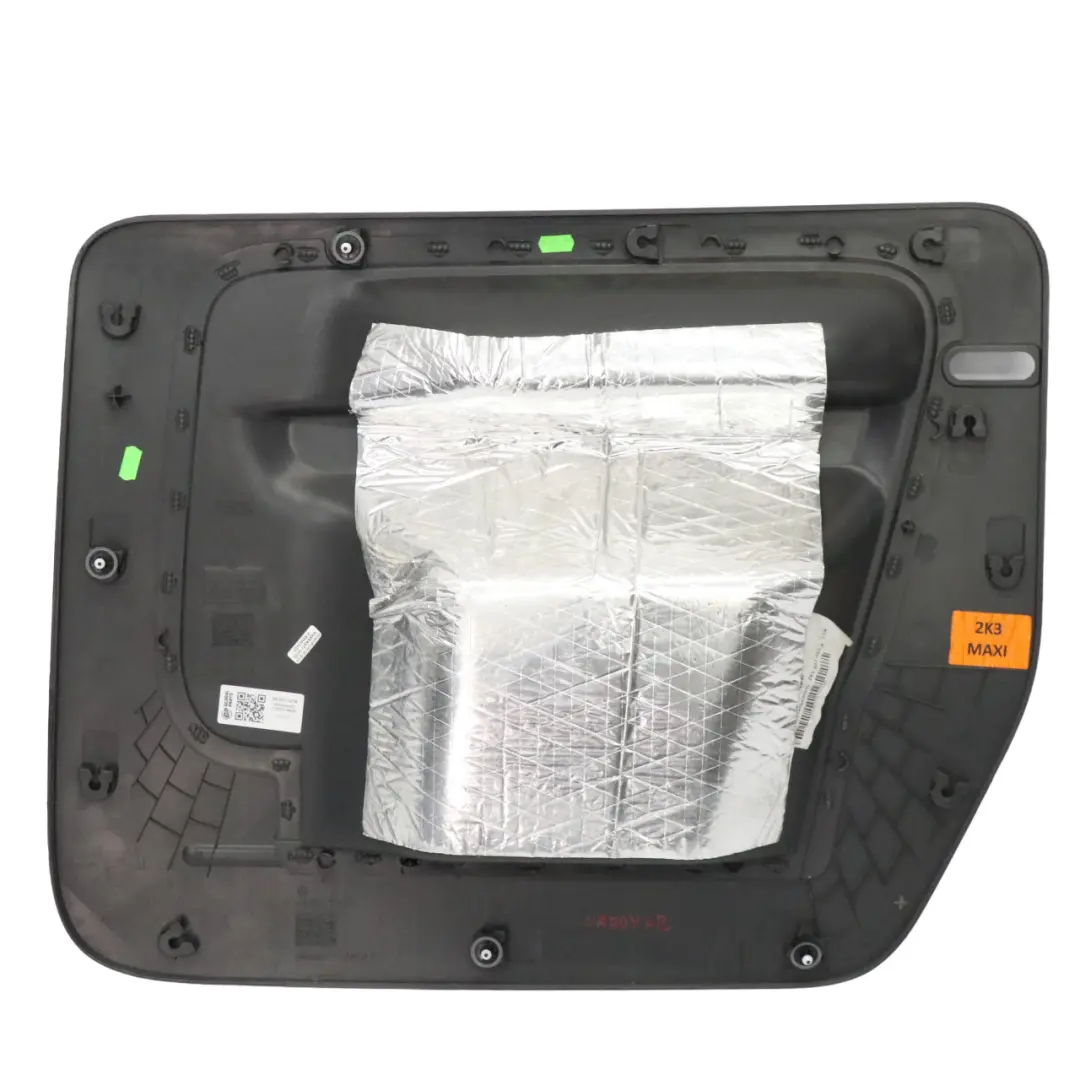 Slide Door Card Lining Cover Trim Panel Black to Volkswagen Caddy Maxi with Part number 2K3867127A Volkswagen Caddy Maxi Slide Door Card Lining Cover Trim Panel Black - SKU 2K3867127A - Part number 2K3867127A