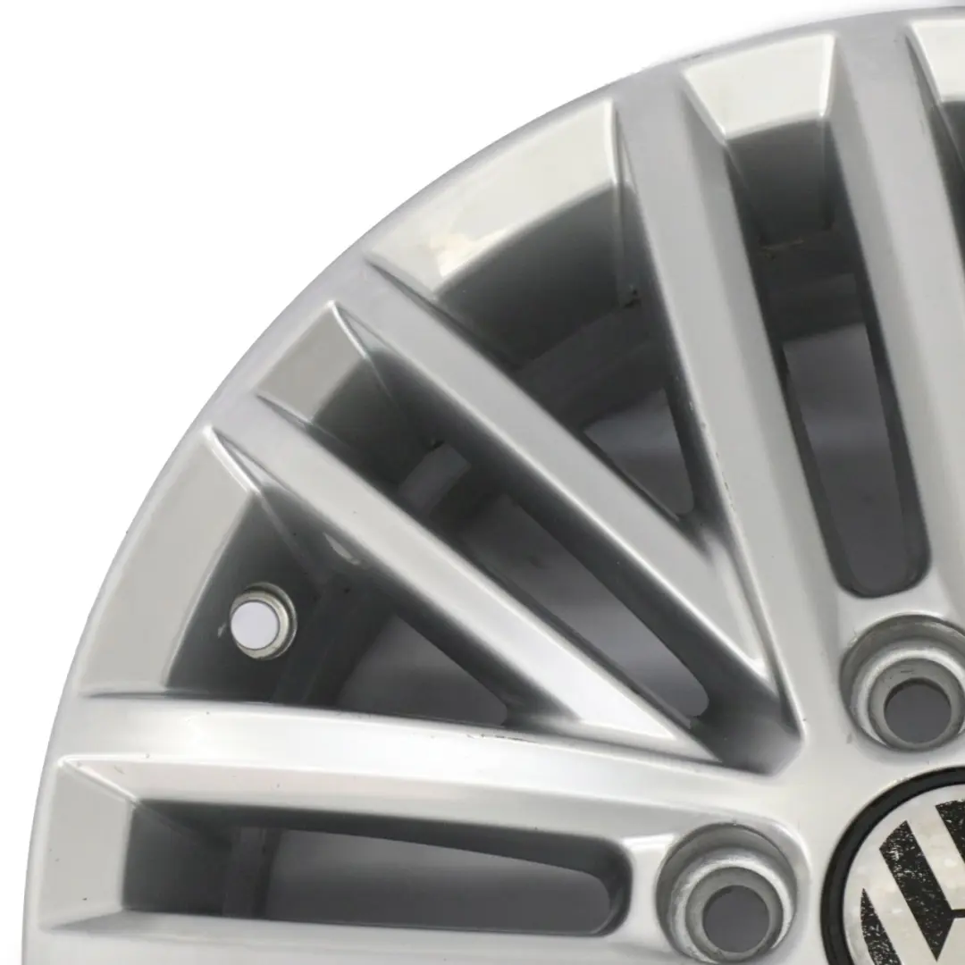 VW Volkswagen Caddy Srebrna Felga Aluminiowa 16" 6J ET:50 - SKU 2K5601025J-1 - Numer Części 2K5601025J