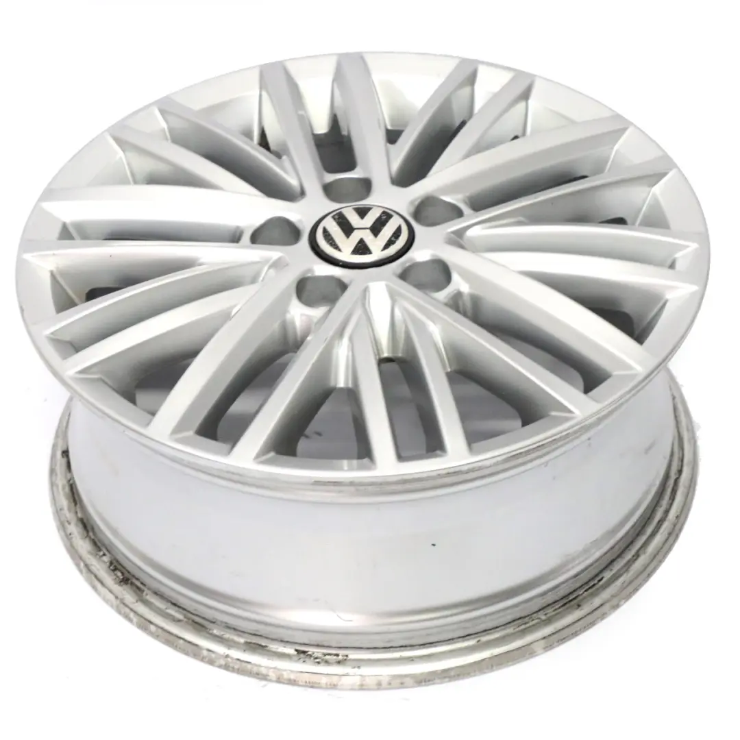 VW Volkswagen Caddy Srebrna Felga Aluminiowa 16" 6J ET:50 - SKU 2K5601025J-1 - Numer Części 2K5601025J