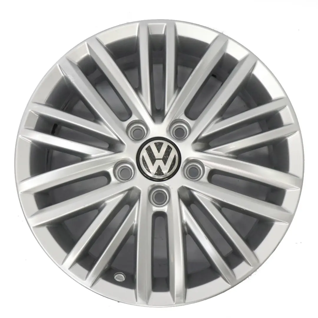 VW Volkswagen Caddy Srebrna Felga Aluminiowa 16" 6J ET:50 - SKU 2K5601025J-2 - Numer Części 2K5601025J