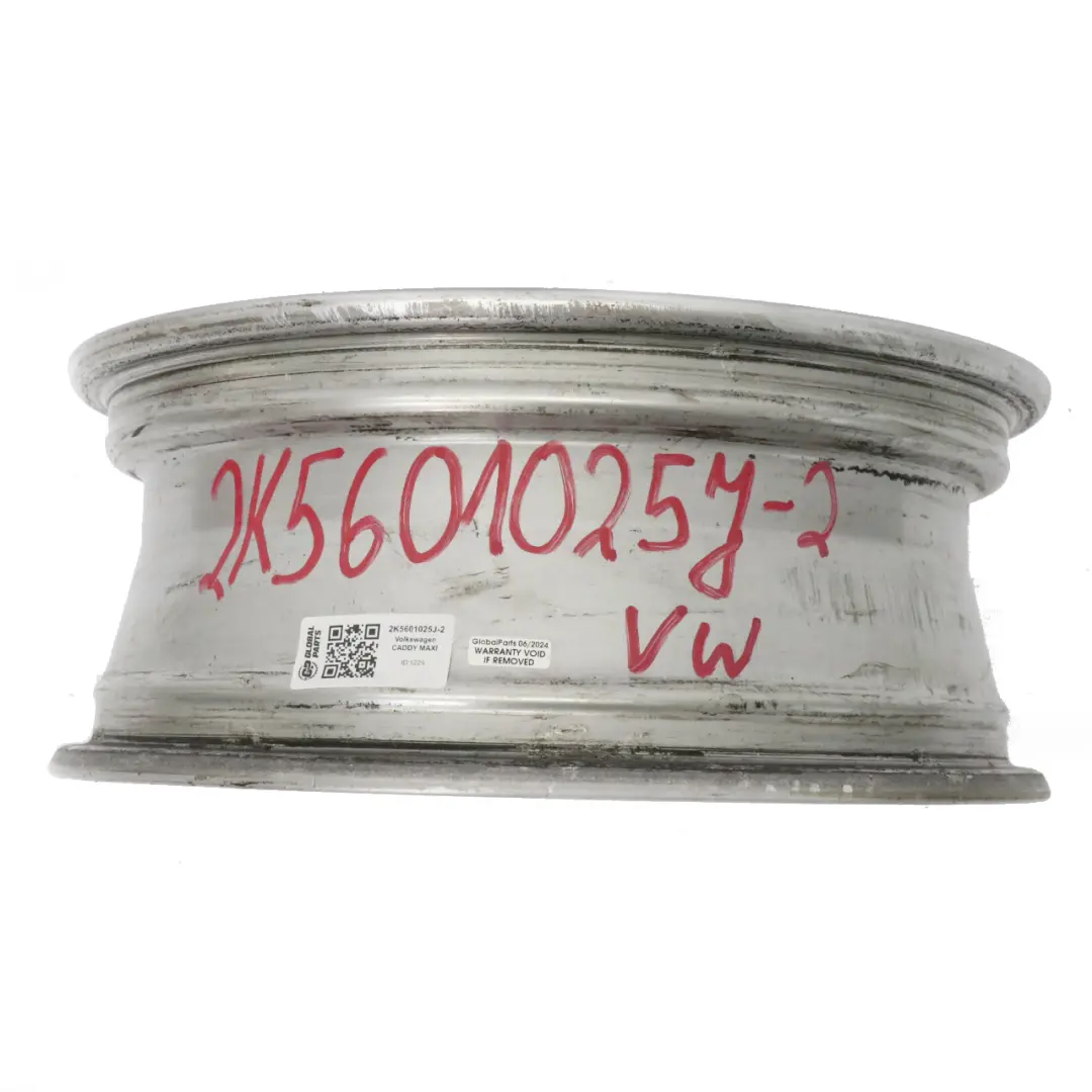 Silberne Leichtmetallfelge 16" 6J ET:50 für VW Volkswagen Caddy mit Teilenummer 2K5601025J VW Volkswagen Caddy Silberne Leichtmetallfelge 16" 6J ET:50 - SKU 2K5601025J-2 - Teilenummer 2K5601025J