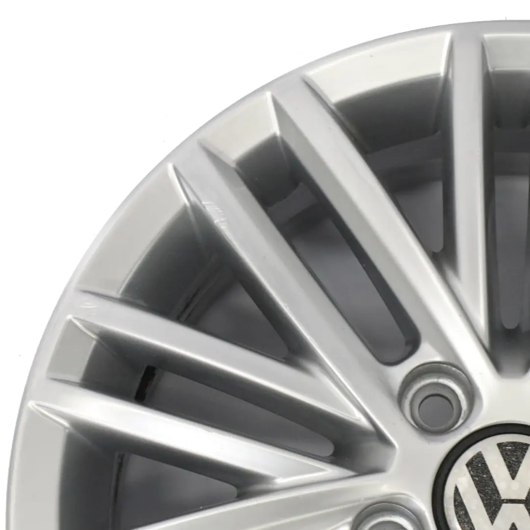 VW Volkswagen Caddy Srebrna Felga Aluminiowa 16" 6J ET:50 - SKU 2K5601025J-2 - Numer Części 2K5601025J