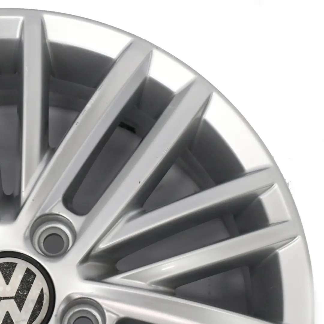 VW Volkswagen Caddy Srebrna Felga Aluminiowa 16" 6J ET:50 - SKU 2K5601025J-2 - Numer Części 2K5601025J