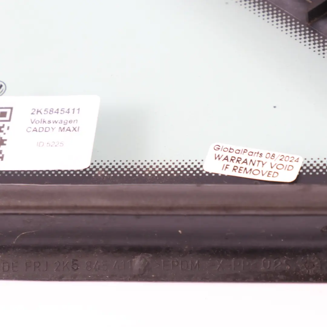 2K Quarter Window Front Door Left Side N/S Glass Triangle AS2 to Volkswagen Caddy with Part number 2K5845411 Volkswagen Caddy 2K Quarter Window Front Door Left Side N/S Glass Triangle AS2 - SKU 2K5845411 - Part number 2K5845411