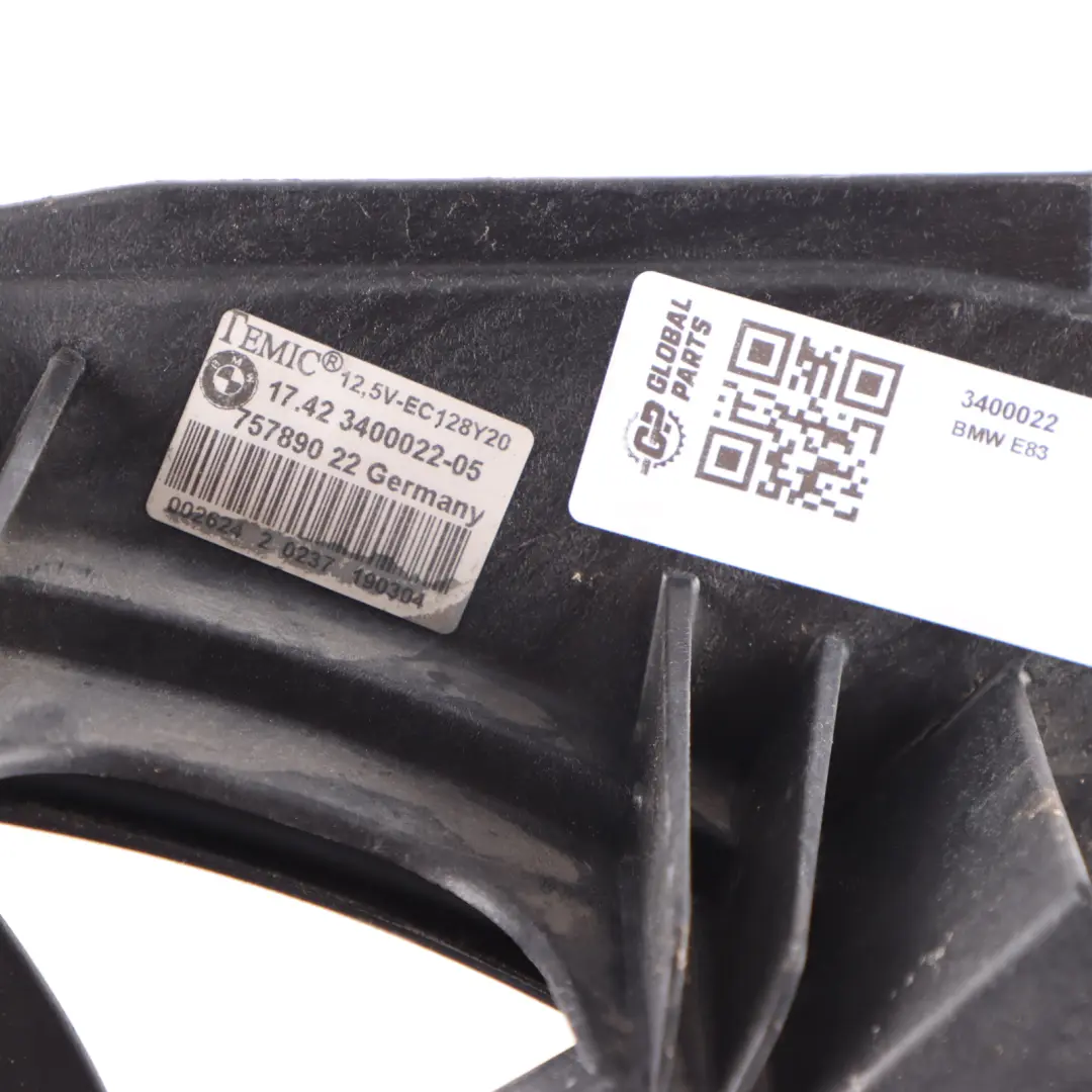 Fan Housing With Fan 600W 6901861 to BMW X3 Series E83 with Part number 3400022 BMW X3 Series E83 Fan Housing With Fan 600W 6901861 - SKU 3400022 - Part number 3400022